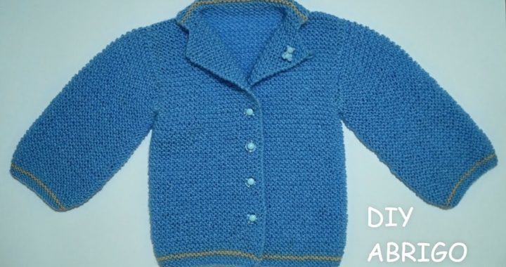 How to knit a baby coat with two needles step by step